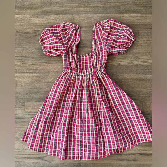Show Me Your MuMu Smitten Babydoll Dress-Pink Plaid-Size Small - Picture 6 of 13